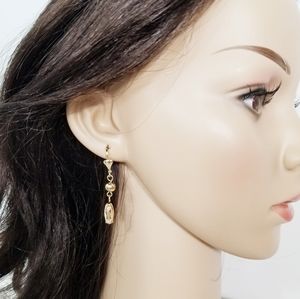 Guadalupe Women's Earrings. 14K Gold Plated. New